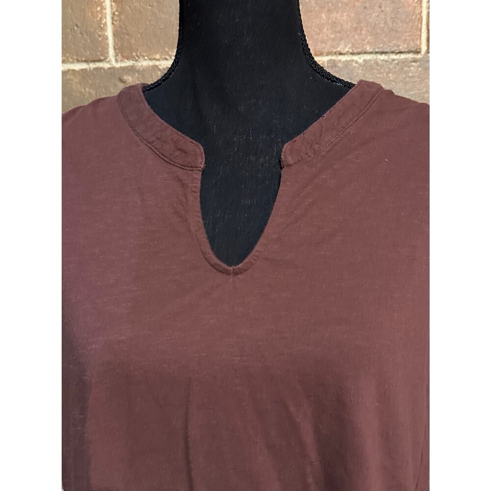 Sonoma Sleeveless Purple-Brown Tunic Top XL Cotton Blend Tank Blouse Women’s - Picture 3 of 7